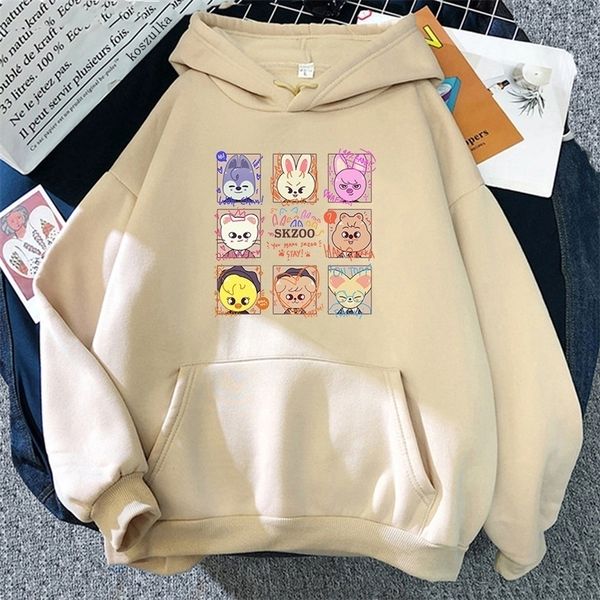women's hoodies sweatshirts kpop skzoo stray kids cute k-pop women kawaii streetwear harajuku loose winter k pop graphic pullover femal, Black
women's hoodies sweatshirts kpop skzoo stray kids cute k-pop women kawaii streetwear harajuku loose winter k pop graphic pullover femal, Black