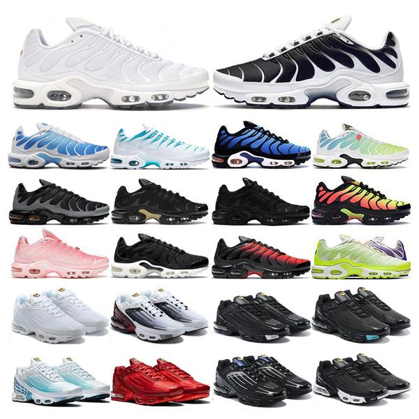 2023 men women running shoes tn plus terrascape triple black white atlanta hyper sky blue fury jade laser wolf grey mens trainers outdoor sp
2023 men women running shoes tn plus terrascape triple black white atlanta hyper sky blue fury jade laser wolf grey mens trainers outdoor sp