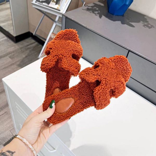 herme orans slippers luxury lamb wool designer letter fluffy shoes plush autumn winter flat bottom sandal solid color fur women leisure home, Black
herme orans slippers luxury lamb wool designer letter fluffy shoes plush autumn winter flat bottom sandal solid color fur women leisure home, Black