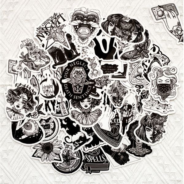 50 pcs cool gothic stickers for adults vinyl sticker pack glossy black and white skull
50 pcs cool gothic stickers for adults vinyl sticker pack glossy black and white skull
