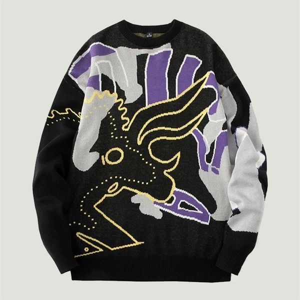 men's sweaters harajuku graffiti knitted jumper sweater mens fashion streetwear hip hop oversized casual o-neck patchwork pullover blac, White;black
men's sweaters harajuku graffiti knitted jumper sweater mens fashion streetwear hip hop oversized casual o-neck patchwork pullover blac, White;black