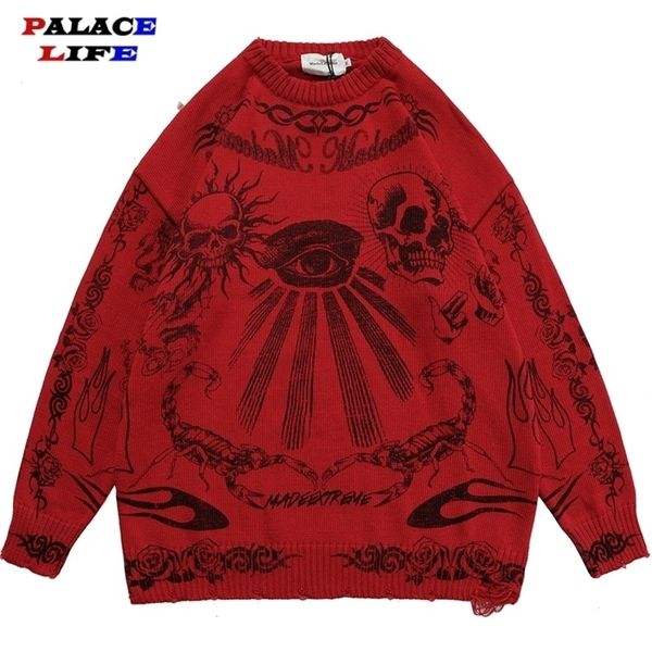 men's sweaters oversized men women harajuku skull graffiti retro vintage knitted cotton pullover autumn and winter 220930, White;black
men's sweaters oversized men women harajuku skull graffiti retro vintage knitted cotton pullover autumn and winter 220930, White;black