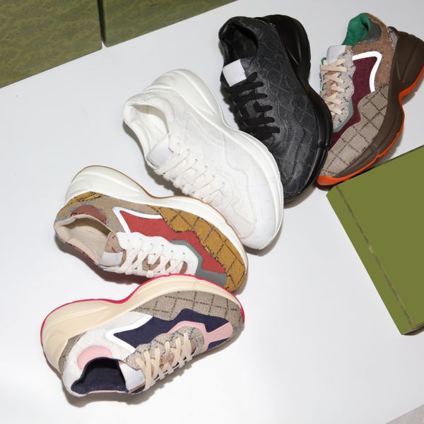 designer sneakers rhyton casual shoes men women vintage sneaker brand lady luxurys runner trainers chaussures multicolor platform shoe, Black
designer sneakers rhyton casual shoes men women vintage sneaker brand lady luxurys runner trainers chaussures multicolor platform shoe, Black