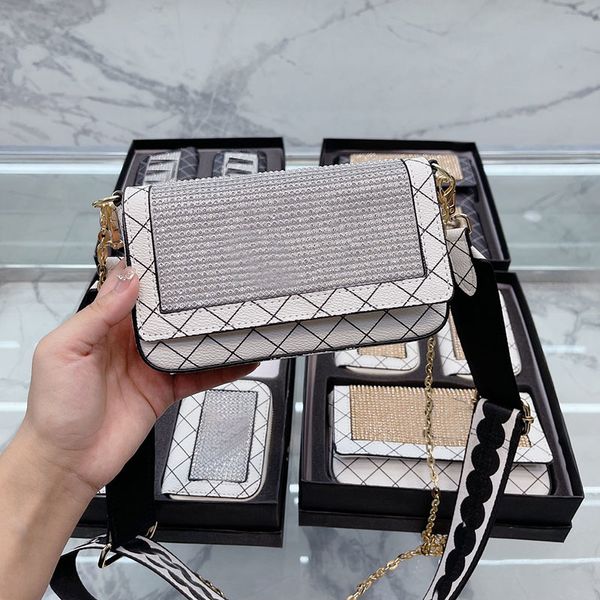 fashion women rhinestone luxury designer shoulder bag diamond lattice leather quilted mini crossbody card holder key pouch three piece set h
fashion women rhinestone luxury designer shoulder bag diamond lattice leather quilted mini crossbody card holder key pouch three piece set h