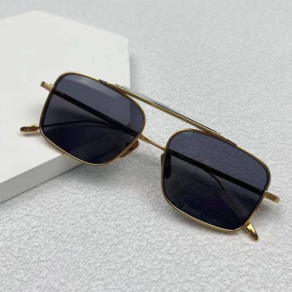 sunglasses jacques marage marif scarpa series double bridge golden men shades pilot style pure titanium solar glasses, White;black
sunglasses jacques marage marif scarpa series double bridge golden men shades pilot style pure titanium solar glasses, White;black