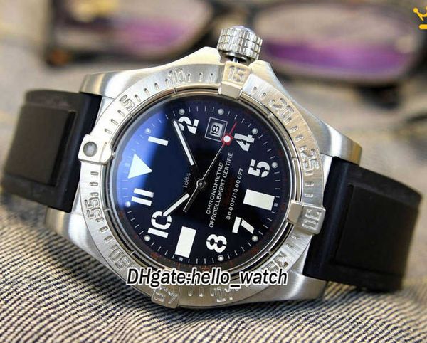 new a1733010/b906 ii seawolf black dial automatic mens watch 316 steel case rubber strap gents watches, Slivery;brown
new a1733010/b906 ii seawolf black dial automatic mens watch 316 steel case rubber strap gents watches, Slivery;brown