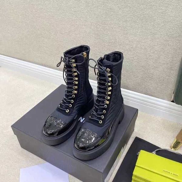 designer boots martin boots women english genuine leather autumn new thick bottom middle sleeve splice short boot, Black
designer boots martin boots women english genuine leather autumn new thick bottom middle sleeve splice short boot, Black