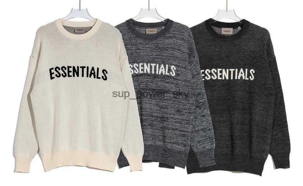 men's sweaters essential designer double thread essentials chest letter loose men women's t-shirts sweaters, White;black
men's sweaters essential designer double thread essentials chest letter loose men women's t-shirts sweaters, White;black