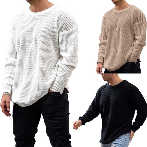 men's sweaters men's winter loose sweater fashion casual warm long sleeve round neck solid color casual party club warm loose swea, White;black
men's sweaters men's winter loose sweater fashion casual warm long sleeve round neck solid color casual party club warm loose swea, White;black