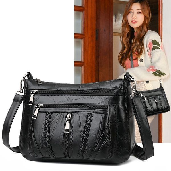 hbp women 2023 new fashion bag bought womens sheepskin crossbody bag handbag