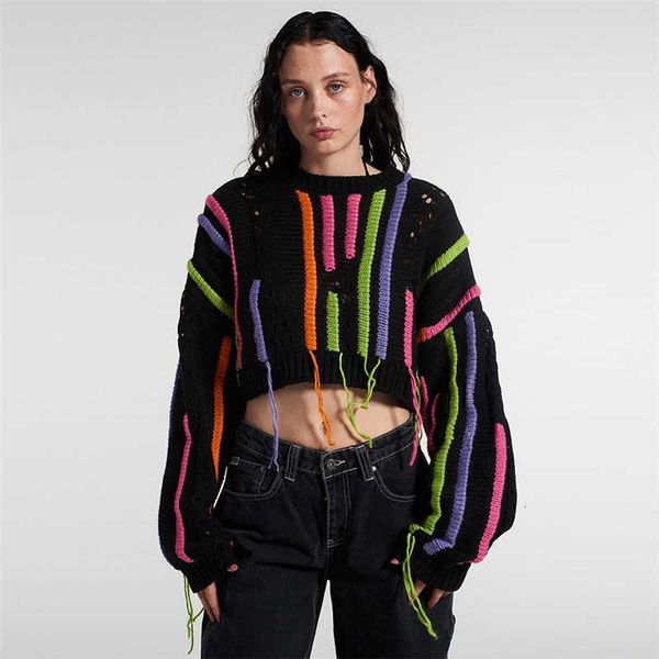 women's knits & tees wind women's wear 2022 autumn and winter new ins street pgraphy fashion knitwear color contrast tassel versat, White
women's knits & tees wind women's wear 2022 autumn and winter new ins street pgraphy fashion knitwear color contrast tassel versat, White