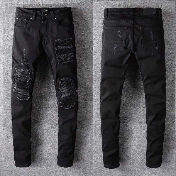denim amirs jeans designer pants man fall fashion new men's black lace embroidery patch elastic slim fit leggings 4bcd, Blue
denim amirs jeans designer pants man fall fashion new men's black lace embroidery patch elastic slim fit leggings 4bcd, Blue