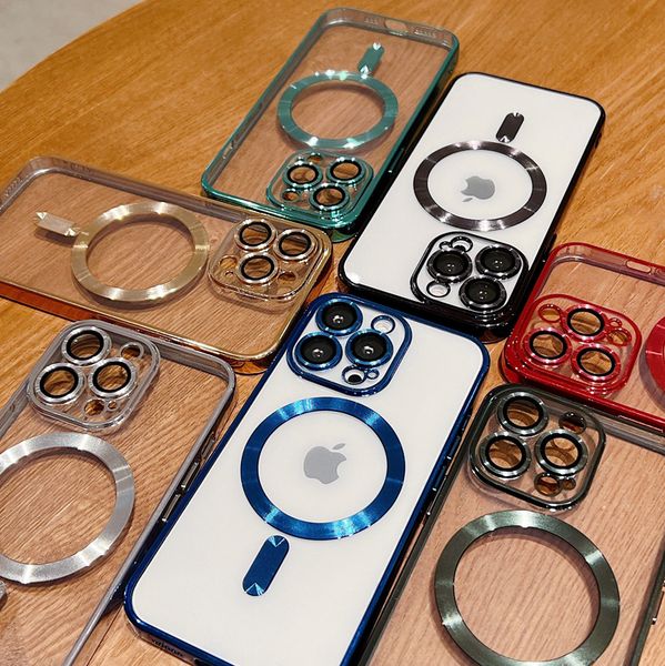 magsafe phone cases for iphone 14 13 12 pro max luxury electroplating soft tpu clear protective cover house with camera screen protector pro
magsafe phone cases for iphone 14 13 12 pro max luxury electroplating soft tpu clear protective cover house with camera screen protector pro