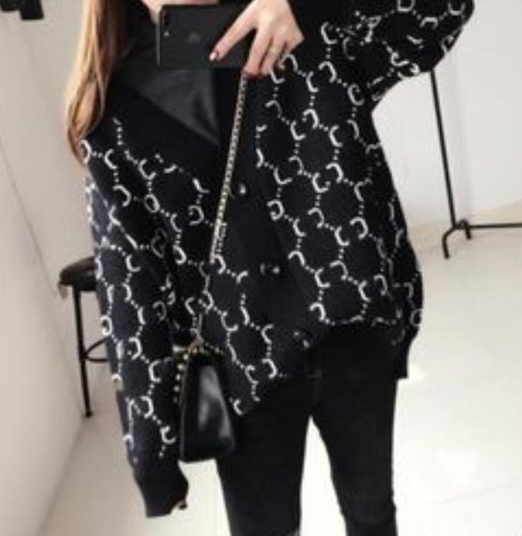 women's sweaters fashion y2k contrast color sweater cardigan versatile design puff dress v-neck single breasted top, White;black
women's sweaters fashion y2k contrast color sweater cardigan versatile design puff dress v-neck single breasted top, White;black