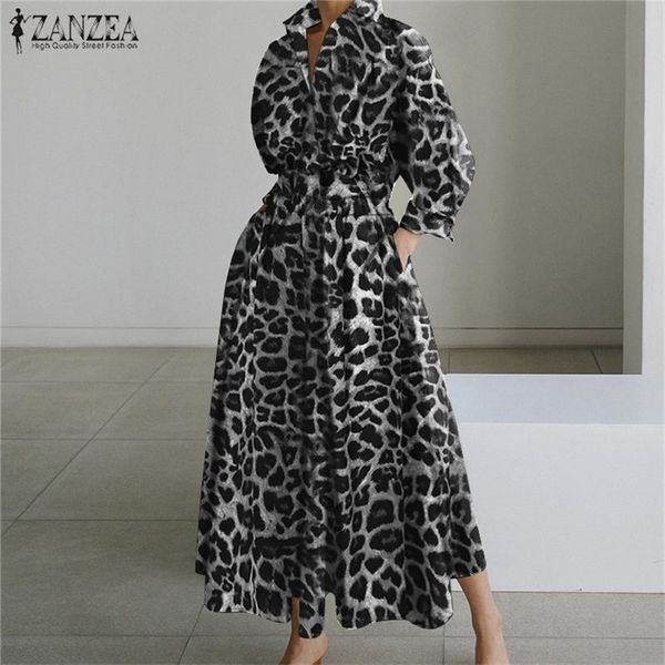 casual dresses zanzea elegant autumn leopard printed sundress bohemian women lapel neck shirt dress femme robe long sleeve party midi vestid, Black;gray
casual dresses zanzea elegant autumn leopard printed sundress bohemian women lapel neck shirt dress femme robe long sleeve party midi vestid, Black;gray