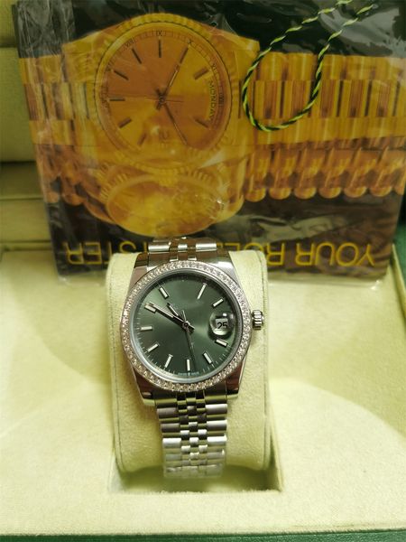 with original box mens automatic mechanical watches 41mm full stainless steel diamond bezel super luminous waterproof wristwatches montre de, Slivery;brown
with original box mens automatic mechanical watches 41mm full stainless steel diamond bezel super luminous waterproof wristwatches montre de, Slivery;brown