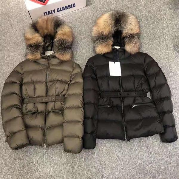 women nylon short down jacket zipper closure pockets belt thick warm coat classic designer woman fur hood winter loose outwear257j, Black
women nylon short down jacket zipper closure pockets belt thick warm coat classic designer woman fur hood winter loose outwear257j, Black