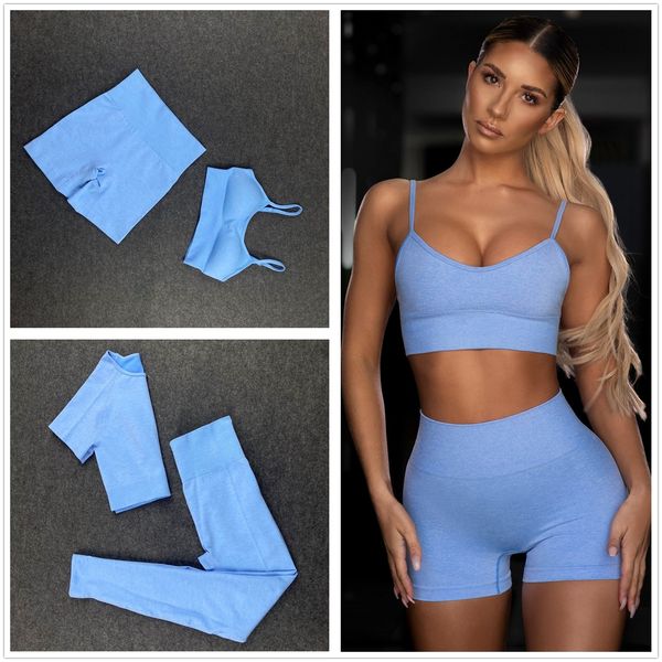 women's tracksuits seamless women yoga set workout shirts sport pants bra gym clothing short crop high waist running leggings sports se, Gray
women's tracksuits seamless women yoga set workout shirts sport pants bra gym clothing short crop high waist running leggings sports se, Gray