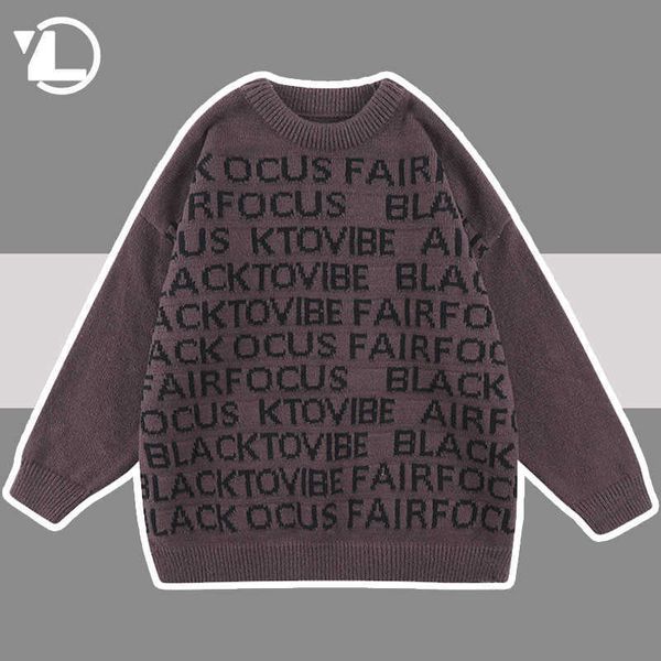 men's sweaters letter full printed sweater men women autumn winter hip hop vintage oversized knitted pullover high street harajuku loos, White;black
men's sweaters letter full printed sweater men women autumn winter hip hop vintage oversized knitted pullover high street harajuku loos, White;black