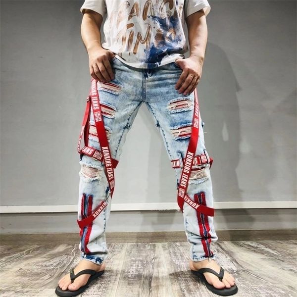 mens jeans vibe style patch straps hole ripped punk men slim jeans trousers zipper hip hop vintage pencil denim pants pantalon homme 220930, Blue
mens jeans vibe style patch straps hole ripped punk men slim jeans trousers zipper hip hop vintage pencil denim pants pantalon homme 220930, Blue