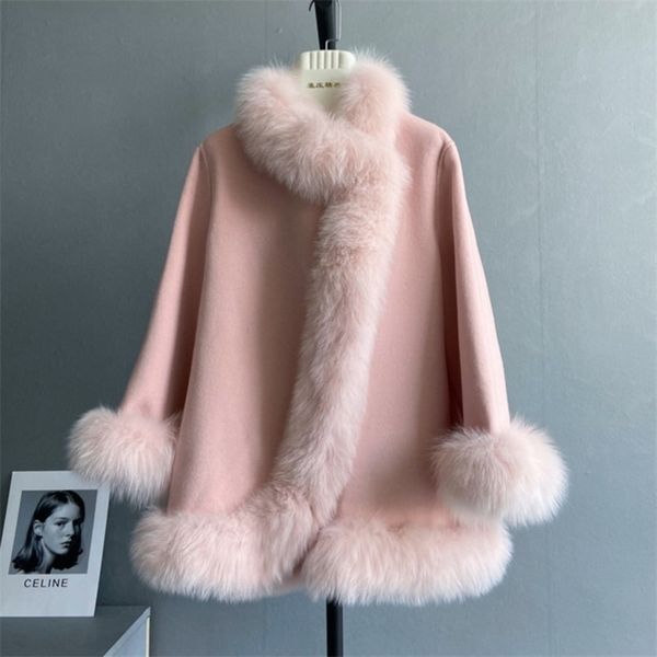womens fur faux zdfurs elegant chinese socialite style midlength doublesided wool cashmere cape coat female winter 220929, Black
womens fur faux zdfurs elegant chinese socialite style midlength doublesided wool cashmere cape coat female winter 220929, Black