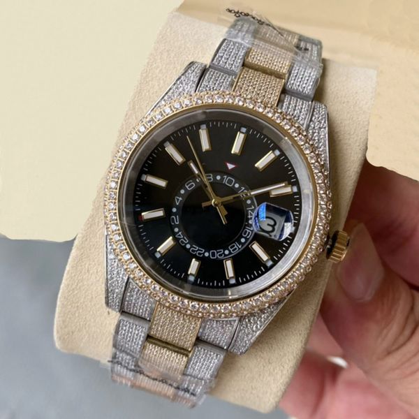 diamond watch mens automatic mechanical watches 41mm with diamond-studded bracelet fashion luxe bling band, Slivery;golden
diamond watch mens automatic mechanical watches 41mm with diamond-studded bracelet fashion luxe bling band, Slivery;golden
