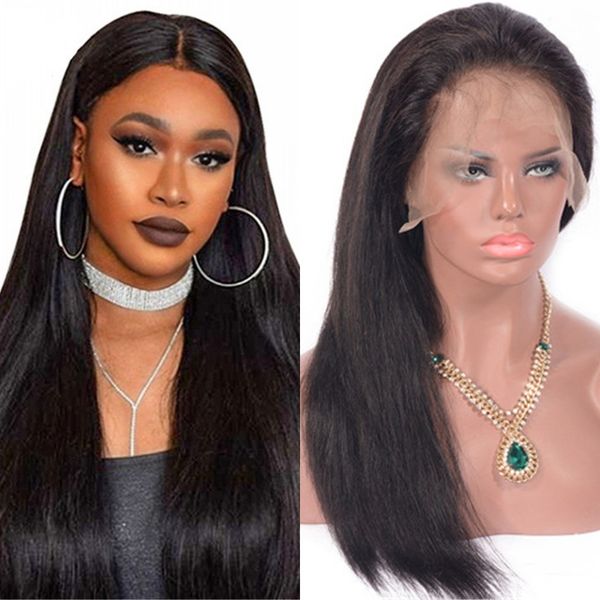 straight 13x4 hd lace front wigs with baby hair pre plucked mongolian human hair wig natural color, Black;brown
straight 13x4 hd lace front wigs with baby hair pre plucked mongolian human hair wig natural color, Black;brown