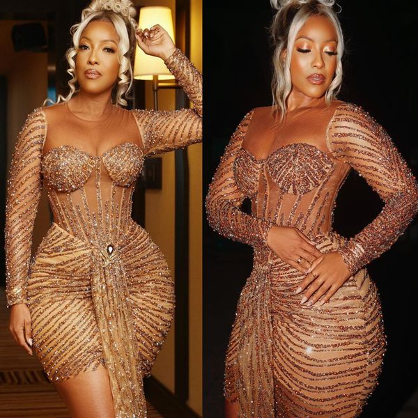 2022 arabic aso ebi gold sheath prom dresses sequined lace evening formal party second reception birthday engagement bridesmaid gowns dress, Black
2022 arabic aso ebi gold sheath prom dresses sequined lace evening formal party second reception birthday engagement bridesmaid gowns dress, Black