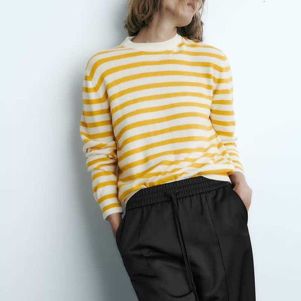 autumn 2022 new women's style round neck stripe long sleeve loose pullover shirt 6771021, White
autumn 2022 new women's style round neck stripe long sleeve loose pullover shirt 6771021, White