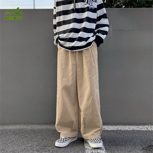 mens pants neemoy spring summer men joggers hip hop streetwear black wide leg straight high street retro solid color casual track pants 2209
mens pants neemoy spring summer men joggers hip hop streetwear black wide leg straight high street retro solid color casual track pants 2209