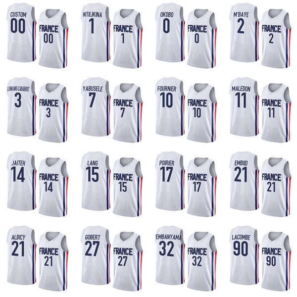 custom printed eurobasket basketball jerseys 2022 navy home white away 21 joel 27 rudy embiid gobert 7 guerschon yabusele 17 vincent poirier, Black
custom printed eurobasket basketball jerseys 2022 navy home white away 21 joel 27 rudy embiid gobert 7 guerschon yabusele 17 vincent poirier, Black