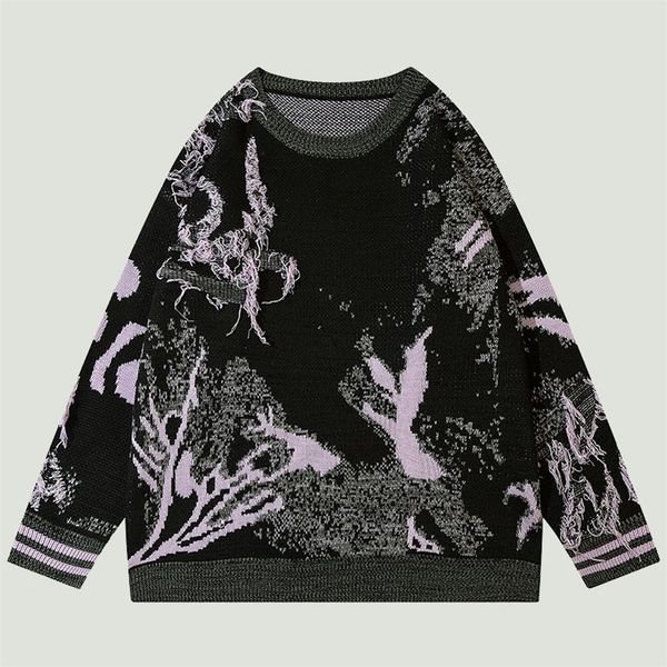 men's sweaters streetwear vintage knitted men creative graphic patchwork jumper hip hop harajuku casual oversized pullover 220930, White;black
men's sweaters streetwear vintage knitted men creative graphic patchwork jumper hip hop harajuku casual oversized pullover 220930, White;black