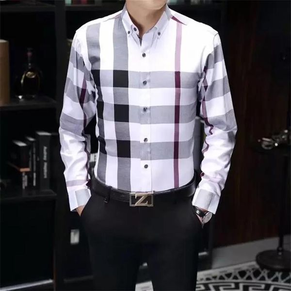 designers mens dress shirts business fashion casual classic long sleeve shirt brands men spring slim fit chemises de marque clothi240p, White;black
designers mens dress shirts business fashion casual classic long sleeve shirt brands men spring slim fit chemises de marque clothi240p, White;black