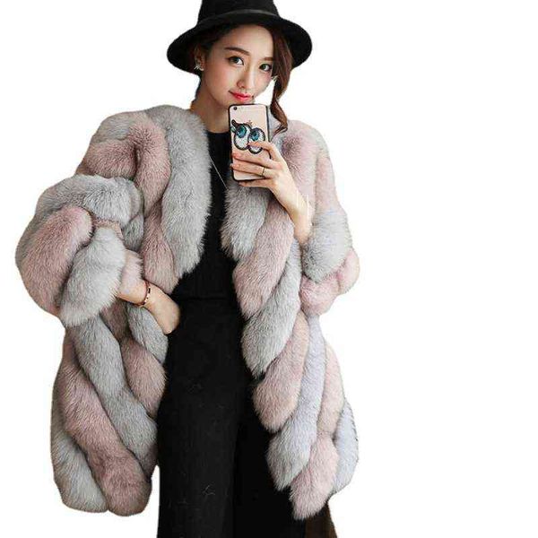 fur 2021 autumn and winter new imitation fur coat mid-length long-sleeved coat women casaco abrigos v-neck t220810, Black
fur 2021 autumn and winter new imitation fur coat mid-length long-sleeved coat women casaco abrigos v-neck t220810, Black