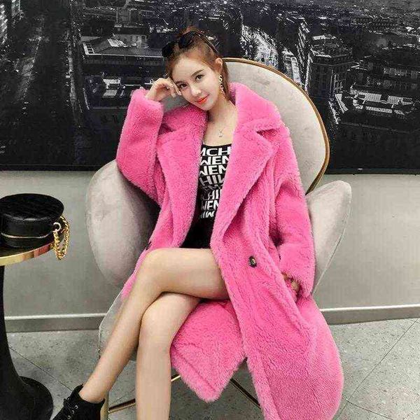 women 2020 spring autumn thicken warm faux fur teddy coat female fashion elegant coats loose fluffy long overcoat r81 t220810, Black
women 2020 spring autumn thicken warm faux fur teddy coat female fashion elegant coats loose fluffy long overcoat r81 t220810, Black