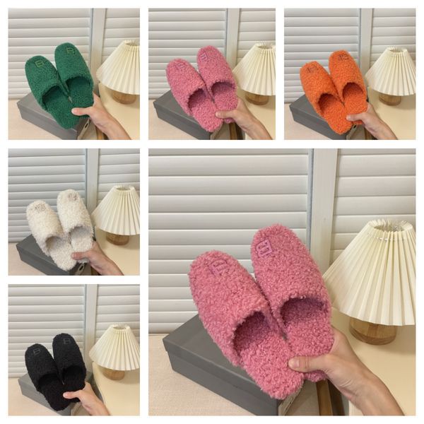 2022 women bb wool plush slippers fluffy cashmere paris slipper luxury brand designer flat winter autumn shoes warm indoor flip flops fashio, Black
2022 women bb wool plush slippers fluffy cashmere paris slipper luxury brand designer flat winter autumn shoes warm indoor flip flops fashio, Black