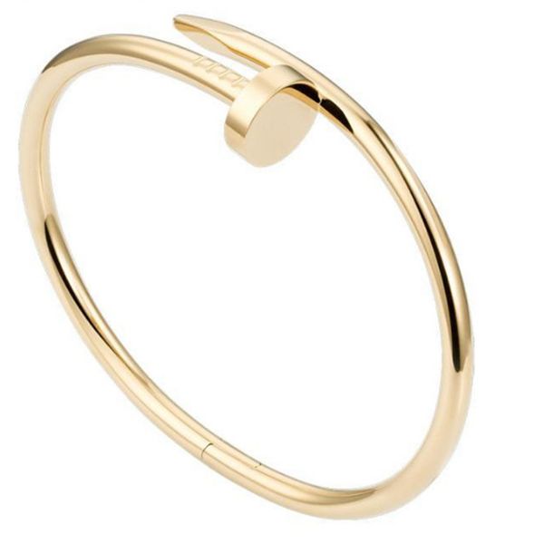 women cuffs fashion bangle titanium steel alloy nail bracelet designer bracelets luxury jewelry for gold-plated craft never fade not allergi, White
women cuffs fashion bangle titanium steel alloy nail bracelet designer bracelets luxury jewelry for gold-plated craft never fade not allergi, White
