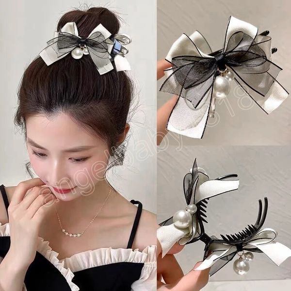 bow hair claw clips korean style hairpin handmade headwear meatball head fixed hair styling tools girls hair accessories, Slivery;white
bow hair claw clips korean style hairpin handmade headwear meatball head fixed hair styling tools girls hair accessories, Slivery;white