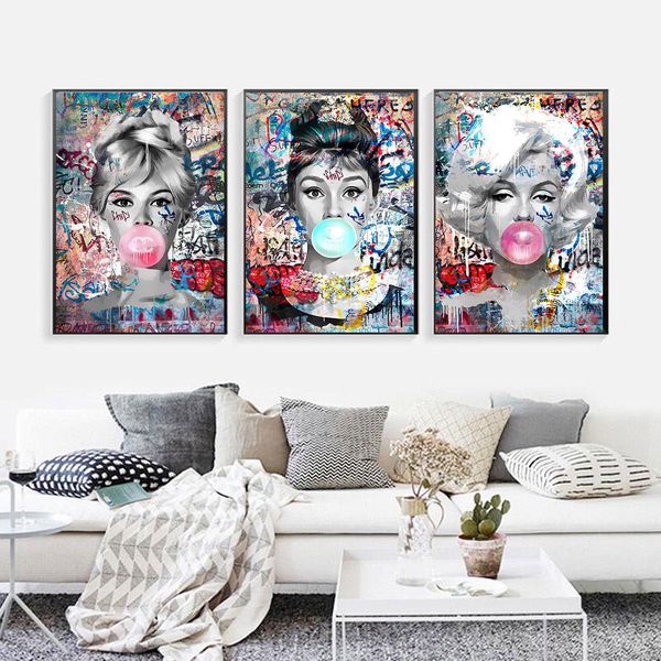famous beauty star graffiti canvas prints luxury bubble gum abstract poster modern wall art pictures for living room home decor
famous beauty star graffiti canvas prints luxury bubble gum abstract poster modern wall art pictures for living room home decor