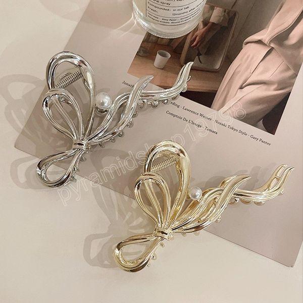 woman luxury ribbon design pearl silver hair claws barrettes hairpins ladies hair accessories hair clips hairgrip, Slivery;white
woman luxury ribbon design pearl silver hair claws barrettes hairpins ladies hair accessories hair clips hairgrip, Slivery;white