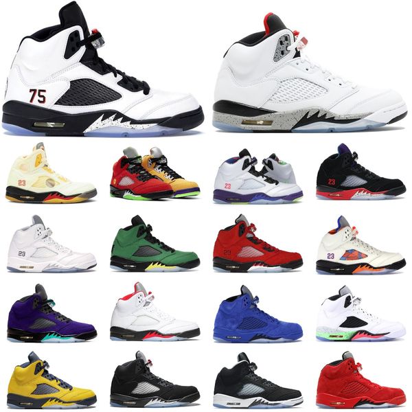 2023 oots new 5s concord men basketball shoes 5 green bean racer blue bird raging red jade horizon oreo fire metallic alternate bel oregon m, Black
2023 oots new 5s concord men basketball shoes 5 green bean racer blue bird raging red jade horizon oreo fire metallic alternate bel oregon m, Black