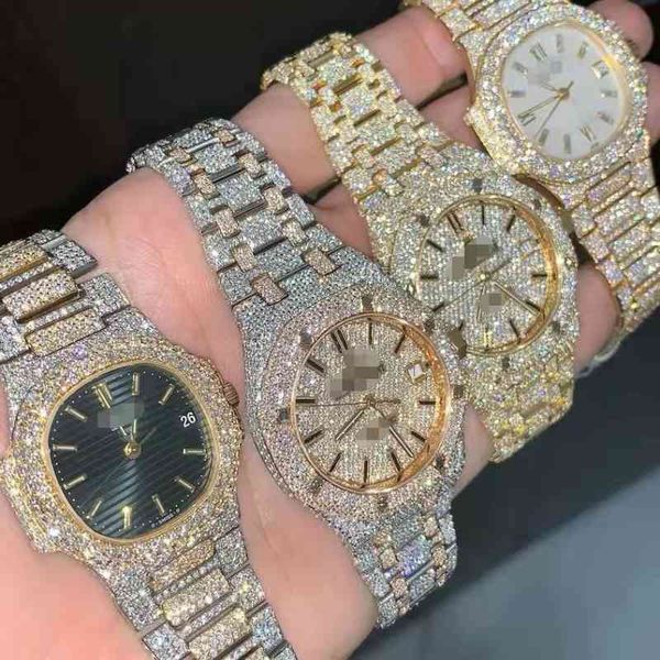 moissanite mechanical watches are waterproof natural diamond for men, Slivery;brown
moissanite mechanical watches are waterproof natural diamond for men, Slivery;brown