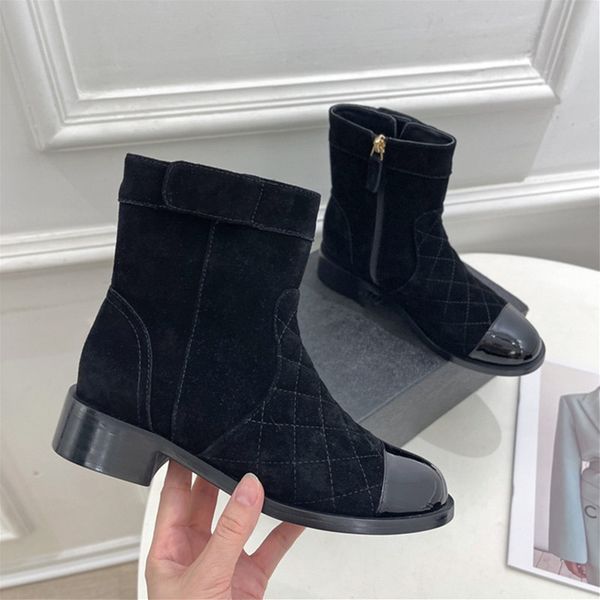 classic rhombus element ankle boots autumn and winter must-have stitching contrast color low-heeled casual nude boot size 35-41, Black
classic rhombus element ankle boots autumn and winter must-have stitching contrast color low-heeled casual nude boot size 35-41, Black