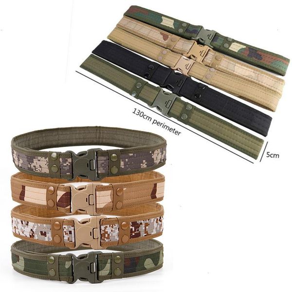 8 colors army style combat belts 130cm quick release tactical belt camouflage men canvas waist strap outdoor hunting tools, Black;brown
8 colors army style combat belts 130cm quick release tactical belt camouflage men canvas waist strap outdoor hunting tools, Black;brown