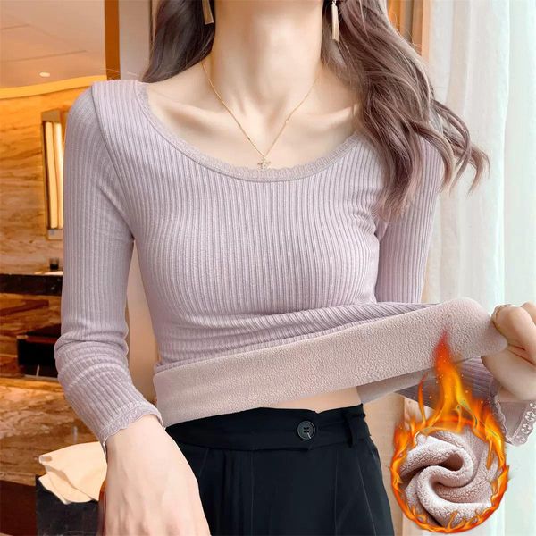 warm clothes wear foreign underwears style t-shirt cold-proof elastic close-fitting lace plus velvet thickened long-sleeved top, Black;pink
warm clothes wear foreign underwears style t-shirt cold-proof elastic close-fitting lace plus velvet thickened long-sleeved top, Black;pink