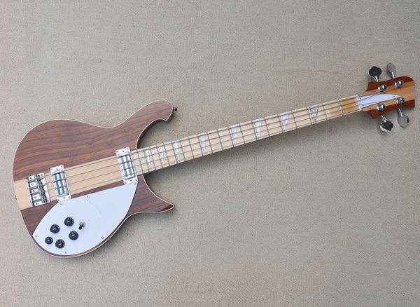 walnut 4 strings neck through body electric bass guitar with maple fretboard
walnut 4 strings neck through body electric bass guitar with maple fretboard
