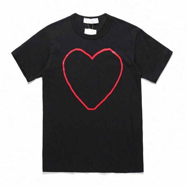 fashion mens play t shirt designer red heart shirt commes casual women shirts des badge garcons high quanlity tshirts cotton embro272l, White;black
fashion mens play t shirt designer red heart shirt commes casual women shirts des badge garcons high quanlity tshirts cotton embro272l, White;black
