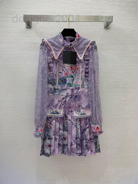 casual dresses designer new large lapel design lace stitching ink painting flower print waist closing thin pleated skirt dress thlq, Black;gray
casual dresses designer new large lapel design lace stitching ink painting flower print waist closing thin pleated skirt dress thlq, Black;gray