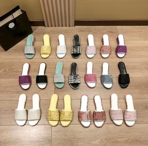 summer embroidery weave slippers designer temperament chunky heels letter sandal luxury fashion outdoor leisure flat bottom slipper beach sh, Black
summer embroidery weave slippers designer temperament chunky heels letter sandal luxury fashion outdoor leisure flat bottom slipper beach sh, Black