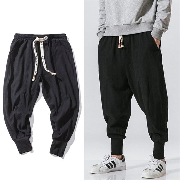 chinese style harem streetwear casual joggers s pants cotton linen sweatpants anklelength men trousers m5xl 220811, Black
chinese style harem streetwear casual joggers s pants cotton linen sweatpants anklelength men trousers m5xl 220811, Black